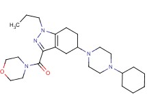 5-(4-cyclohexyl-1-piperazinyl)-3-(4-morpholinylcarbonyl)-1-propyl-4,5,6,7-tetrahydro-1H-indazole