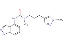 N'-1H-indazol-4-yl-N-methyl-N-[3-(1-methyl-1H-pyrazol-4-yl)propyl]urea