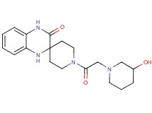 1-[(3-hydroxy-1-piperidinyl)acetyl]-1',4'-dihydro-3'H-spiro[piperidine-4,2'-quinoxalin]-3'-one