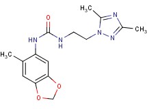 N-[2-(3,5-dimethyl-1H-1,2,4-triazol-1-yl)ethyl]-N'-(6-methyl-1,3-benzodioxol-5-yl)urea