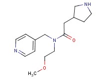 N-(2-methoxyethyl)-N-(pyridin-4-ylmethyl)-2-pyrrolidin-3-ylacetamide