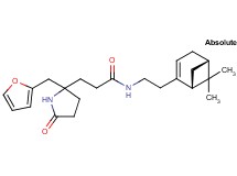 N-{2-[(1R,5S)-6,6-dimethylbicyclo[3.1.1]hept-2-en-2-yl]ethyl}-3-[2-(2-furylmethyl)-5-oxo-2-pyrrolidinyl]propanamide