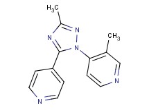 3-methyl-4-(3-methyl-5-pyridin-4-yl-1H-1,2,4-triazol-1-yl)pyridine