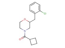 2-(2-chlorobenzyl)-4-(cyclobutylcarbonyl)morpholine