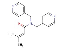 3-methyl-N,N-bis(pyridin-4-ylmethyl)but-2-enamide