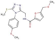 5-(methoxymethyl)-N-{[4-(4-methoxyphenyl)-5-(methylthio)-4H-1,2,4-triazol-3-yl]methyl}-2-furamide