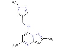 2,5-dimethyl-N-[(1-methyl-1H-pyrazol-4-yl)methyl]pyrazolo[1,5-a]pyrimidin-7-amine