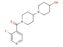 1'-(3-fluoroisonicotinoyl)-1,4'-bipiperidin-4-ol