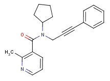 N-cyclopentyl-2-methyl-N-(3-phenylprop-2-yn-1-yl)nicotinamide