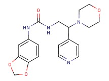 N-1,3-benzodioxol-5-yl-N'-(2-morpholin-4-yl-2-pyridin-4-ylethyl)urea