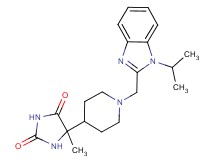 5-{1-[(1-isopropyl-1H-benzimidazol-2-yl)methyl]piperidin-4-yl}-5-methylimidazolidine-2,4-dione