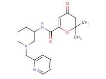 2,2-dimethyl-4-oxo-N-[1-(2-pyridinylmethyl)-3-piperidinyl]-3,4-dihydro-2H-pyran-6-carboxamide