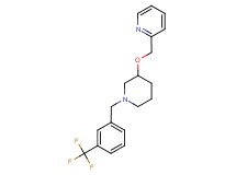 2-[({1-[3-(trifluoromethyl)benzyl]piperidin-3-yl}oxy)methyl]pyridine