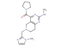 N-methyl-6-[(1-methyl-1H-imidazol-2-yl)methyl]-4-(1-pyrrolidinylcarbonyl)-5,6,7,8-tetrahydropyrido[4,3-d]pyrimidin-2-amine