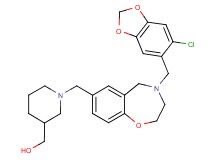 [1-({4-[(6-chloro-1,3-benzodioxol-5-yl)methyl]-2,3,4,5-tetrahydro-1,4-benzoxazepin-7-yl}methyl)-3-piperidinyl]methanol