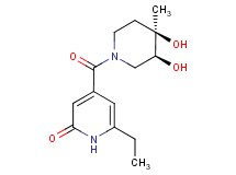 4-{[(3S*,4R*)-3,4-dihydroxy-4-methylpiperidin-1-yl]carbonyl}-6-ethylpyridin-2(1H)-one