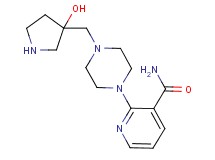 2-{4-[(3-hydroxy-3-pyrrolidinyl)methyl]-1-piperazinyl}nicotinamide dihydrochloride
