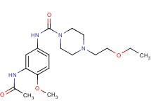 N-[3-(acetylamino)-4-methoxyphenyl]-4-(2-ethoxyethyl)piperazine-1-carboxamide