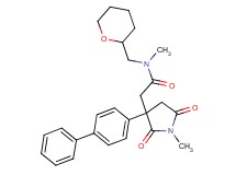 2-[3-(4-biphenylyl)-1-methyl-2,5-dioxo-3-pyrrolidinyl]-N-methyl-N-(tetrahydro-2H-pyran-2-ylmethyl)acetamide