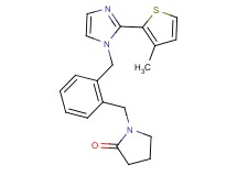 1-(2-{[2-(3-methyl-2-thienyl)-1H-imidazol-1-yl]methyl}benzyl)pyrrolidin-2-one