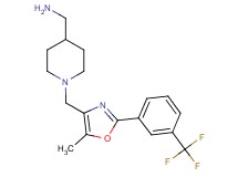 {[1-({5-methyl-2-[3-(trifluoromethyl)phenyl]-1,3-oxazol-4-yl}methyl)-4-piperidinyl]methyl}amine dihydrochloride