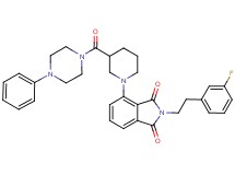 2-[2-(3-fluorophenyl)ethyl]-4-{3-[(4-phenyl-1-piperazinyl)carbonyl]-1-piperidinyl}-1H-isoindole-1,3(2H)-dione