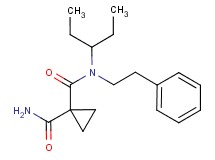N~1~-(1-ethylpropyl)-N~1~-(2-phenylethyl)cyclopropane-1,1-dicarboxamide