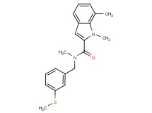 N,1,7-trimethyl-N-[3-(methylthio)benzyl]-1H-indole-2-carboxamide