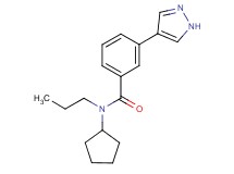 N-cyclopentyl-N-propyl-3-(1H-pyrazol-4-yl)benzamide