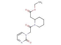 ethyl {1-[(2-oxo-1(2H)-pyrimidinyl)acetyl]-2-piperidinyl}acetate