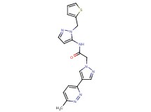 2-[4-(6-methylpyridazin-3-yl)-1H-pyrazol-1-yl]-N-[1-(2-thienylmethyl)-1H-pyrazol-5-yl]acetamide