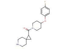 1-{[4-(4-fluorophenoxy)-1-piperidinyl]carbonyl}-6-azaspiro[2.5]octane
