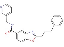 2-(3-phenylpropyl)-N-(3-pyridinylmethyl)-1,3-benzoxazole-5-carboxamide