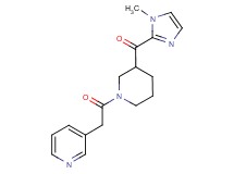 (1-methyl-1H-imidazol-2-yl)[1-(3-pyridinylacetyl)-3-piperidinyl]methanone