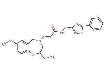 3-(2-ethyl-7-methoxy-2,3-dihydro-1,4-benzoxazepin-4(5H)-yl)-N-[(2-phenyl-1,3-thiazol-4-yl)methyl]propanamide