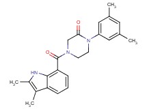 4-[(2,3-dimethyl-1H-indol-7-yl)carbonyl]-1-(3,5-dimethylphenyl)-2-piperazinone