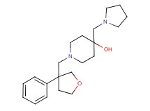 1-[(3-phenyltetrahydrofuran-3-yl)methyl]-4-(pyrrolidin-1-ylmethyl)piperidin-4-ol
