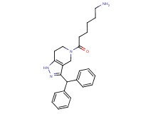 6-[3-(diphenylmethyl)-1,4,6,7-tetrahydro-5H-pyrazolo[4,3-c]pyridin-5-yl]-6-oxohexan-1-amine