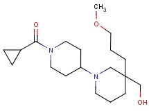[1'-(cyclopropylcarbonyl)-3-(3-methoxypropyl)-1,4'-bipiperidin-3-yl]methanol