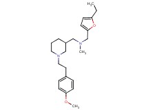 1-(5-ethyl-2-furyl)-N-({1-[2-(4-methoxyphenyl)ethyl]-3-piperidinyl}methyl)-N-methylmethanamine