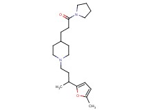 1-[3-(5-methyl-2-furyl)butyl]-4-[3-oxo-3-(1-pyrrolidinyl)propyl]piperidine
