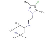 N-[2-(4-chloro-3,5-dimethyl-1H-pyrazol-1-yl)ethyl]-2,2,6,6-tetramethylpiperidin-4-amine