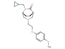 (1S*,5R*)-6-(cyclopropylmethyl)-3-[2-(4-methoxyphenoxy)ethyl]-3,6-diazabicyclo[3.2.2]nonan-7-one