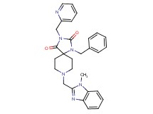 1-benzyl-8-[(1-methyl-1H-benzimidazol-2-yl)methyl]-3-(2-pyridinylmethyl)-1,3,8-triazaspiro[4.5]decane-2,4-dione
