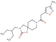 3-(2-ethylbutyl)-8-[(3-methylisoxazol-5-yl)acetyl]-1-oxa-3,8-diazaspiro[4.5]decan-2-one