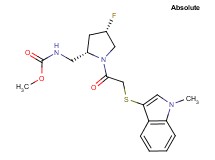 methyl [((2S,4S)-4-fluoro-1-{[(1-methyl-1H-indol-3-yl)thio]acetyl}pyrrolidin-2-yl)methyl]carbamate