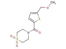 4-{[5-(methoxymethyl)-2-thienyl]carbonyl}thiomorpholine 1,1-dioxide