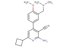 2-amino-6-cyclobutyl-4-{3-[(dimethylamino)methyl]-4-methoxyphenyl}nicotinonitrile