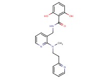 2,6-dihydroxy-N-({2-[methyl(2-pyridin-2-ylethyl)amino]pyridin-3-yl}methyl)benzamide