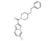 2-{[4-(benzyloxy)-1-piperidinyl]carbonyl}-6-chloroimidazo[1,2-a]pyridine